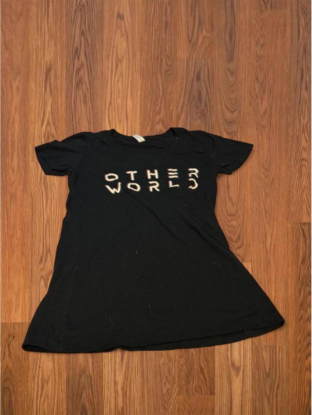 Women's Bella + Canvas Other World Graphic T-Shirt Black Size S